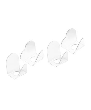 TEHAUX 4 Pcs Handy Palette Foundation Mixing Palette Nail Art Color Plates Eyeshadow Palette Metal Watercolor Paint Wearable Nail Tray Face Palette Makeup Acrylic Acid Rectangle