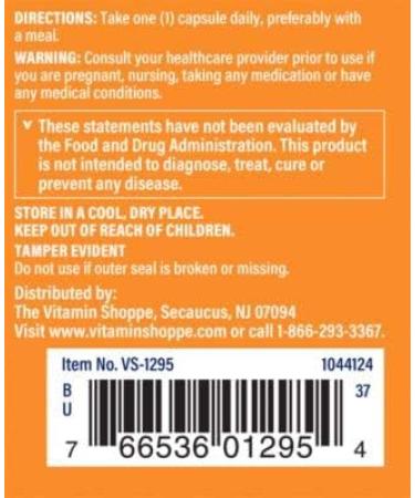 The Vitamin Shoppe NAC N-Acetyl-L-Cysteine 600mg Capsules - Immune & Antioxidant Support - Buy Online on GoSupps.com