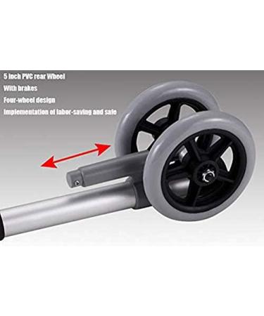 4 Castor Wheels Walker Wheels and Replacement Feet Includes 2 Glide Tips and Two 5 Inch Rubber Wheel Folding Walkers Heavy Duty Replacement Caster Wheels - Buy Online on GoSupps.com