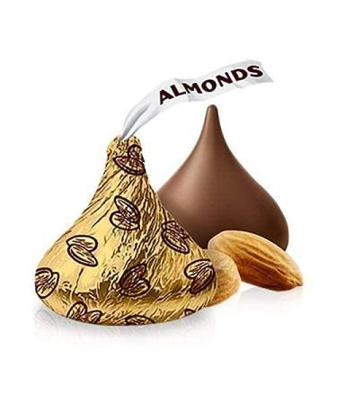 Hershe Kisses Almond Pouch 33.6 g (Pack of 12)