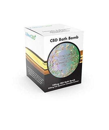 CBD Bath Bombs - LVWell CBD - CBD Bath Bombs with Essential Oils + 500mg Extract - New SCENTS! (Lavender & Marjoram)
