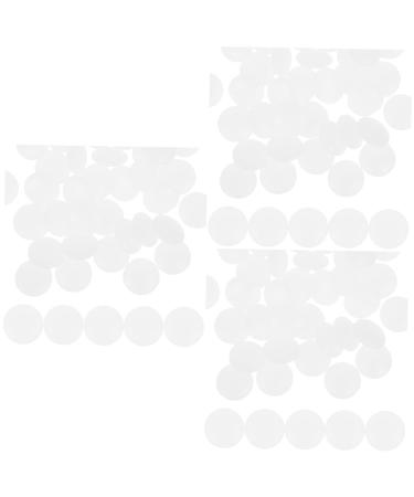 Lurrose 60 pair of round sliding ring nose pads anti-ear socks sunglasses ear brass glasses made of silicone glasses leg retro glasses pebble gel glasses legs slippers hooks white.