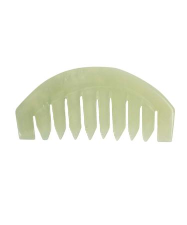 Janedream Jade Stone Massage Comb Traditional Natural Jade Massager Acupuncture Head Therapy Trigger Point Treatment 1