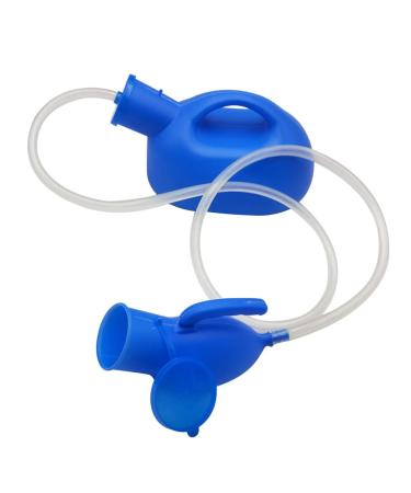 MILISTEN Hospital Urine Bottle Emergency Urinal Portable Urinals for Men, 2000ML Potty Pee Bottle for Hospital Home Camping Travel Emergency (Blue) Go Girl Female Urination Device Urinal Bottle