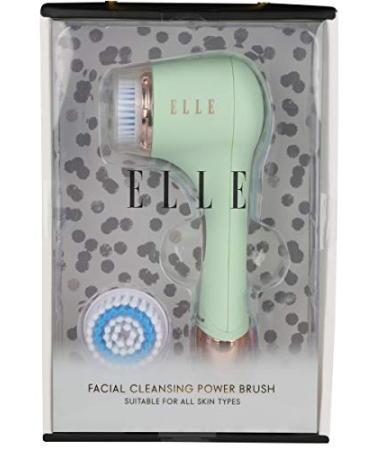 Elle Facial Cleansing Power Brush | Waterproof Exfoliating Brush for Makeup & Dirt Removal - Mint - Buy Online on GoSupps.com
