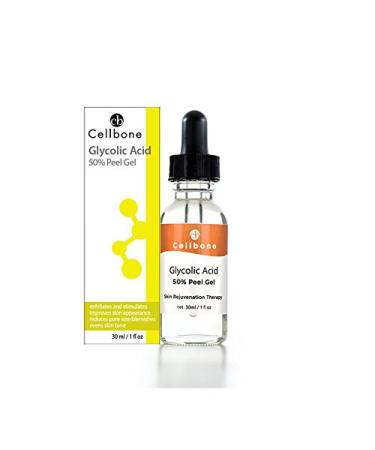 Cellbone Glycolic Acid 50% Peel Gel - Advanced Skin Rejuvenating Peel Treatment with 50% Glycolic 1 Fl. Oz 1 Fl Oz (Pack of 1) - Buy Online on GoSupps.com