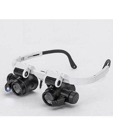 Magnifier Glasses-Type Headwear High-Power Led Magnifying Glass Retractable Temples Clock Repair Repair Inspection Antiques Identification Magnifying Glass Lofty Ambition - Buy Online on GoSupps.com