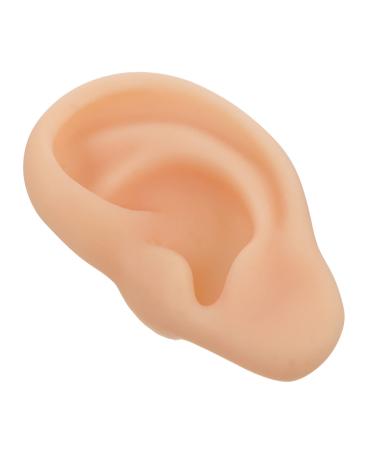 ULTECHNOVO Earwax Remover Tools Piercing Practice Body Parts Silicone Ear Silicone Left Ear Model Ear Cleaning Earwax Remover Ear Model Modeling Ear (Left) Fake Ear Tool Ear Tape
