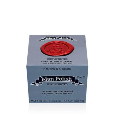 Man Polish Subtle Tinted - Premium Gradual Self Tanning Face Moisturiser for Men 50ml