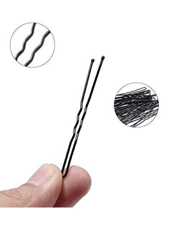DNHCLL 100PCS Black Metal U-Shape Bobby Pins - Curved Bun Hair Clip for Girls, Women, and Hairdressing Salon - Buy Online on GoSupps.com