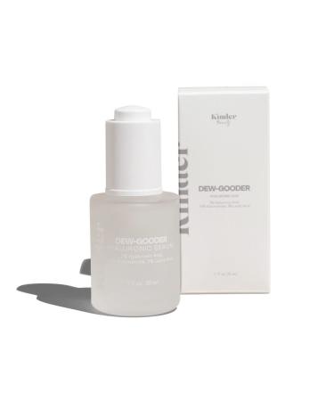 Kinder Beauty Dew-Gooder Hyaluronic Serum | Deeply Hydrating Anti-Aging Face Serum With Pure Hyaluronic Acid Niacinamide & Lactic Acid | Moisturizes Plumps and Repairs Skin Reduces Fine Lines & Wrinkles | Clean Vegan Cruelty-Free | 1 fl. oz. (30 ml)