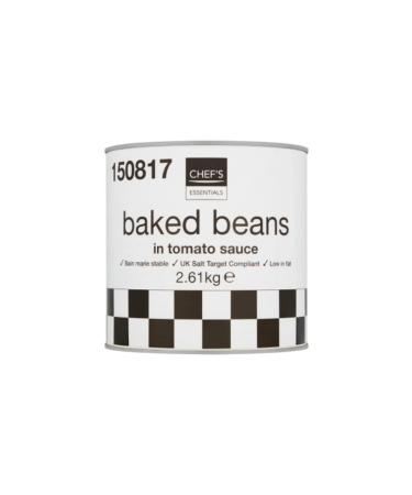 Chef's Essentials Baked Beans in Tomato Sauce 2.61kg x 6