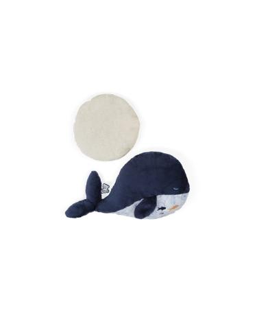 KALOO Petit Calme Blue Whale - Soothing Plush Toy for Babies (32 cm) | Heat Cushion with Hot/Cold Effect | Soft & Removable Cover | Ideal from Birth - Buy Online on GoSupps.com