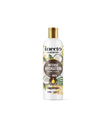 Inecto Inecto Natural Coconut Shampoo 500ml Super Creamy Infused with Pure Organic Coconut Oil Silky Smooth Relief Hydrated Hair
