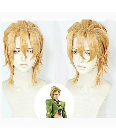 Buy Pannacotta Fugo Short Blond Wig - Jojo's Bizarre Adventure Heat Resistant Synthetic Hair + Free Wig Cap - International Shipping Available - Buy Online on GoSupps.com