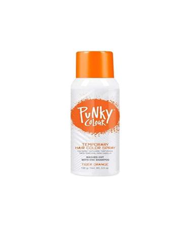 Punky Temporary Hair Color Spray  Tiger Orange  Non-Sticky  Non-Damaging Hair Dye Instant Vivid Hair Color  3.5 oz  1-Pack 3.5 Ounce (Pack of 1) Tiger Orange - Buy Online on GoSupps.com