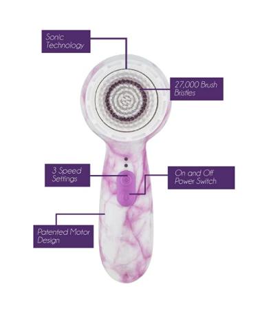 Michael Todd Beauty Soniclear Petite Facial Cleansing Brush System - 3-Speed Exfoliating Face Brush - Buy Online on GoSupps.com