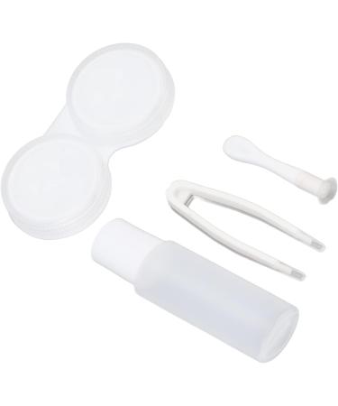 Portable Contact Lens Case Set with Mirror Tweezers & Solution - Travel-Friendly Storage Box - Buy Online on GoSupps.com