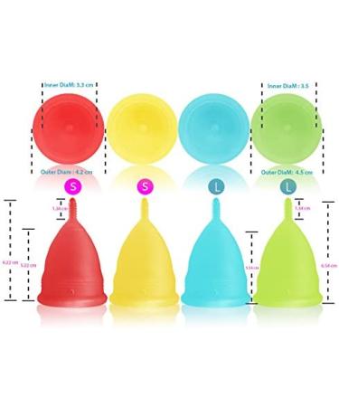 Blossom Menstrual Cup | Say No to Tampons | Reusable Silicone Period Cup (Small Blue) - Buy Online on GoSupps.com
