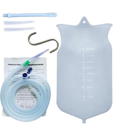 Coloring Bag Set for Intestinal Cleaning | Reusable Coffee Closet Set with 150cm Silicone Hose & 4 Nozzle Tips | Eco-Friendly & Durable - Buy Online on GoSupps.com