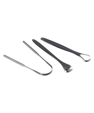 Stainless Steel Tongue Scraper | Metal Tongue Cleaner for Fresh Breath | Reusable Tongue Brush with Travel Case - Buy Online on GoSupps.com
