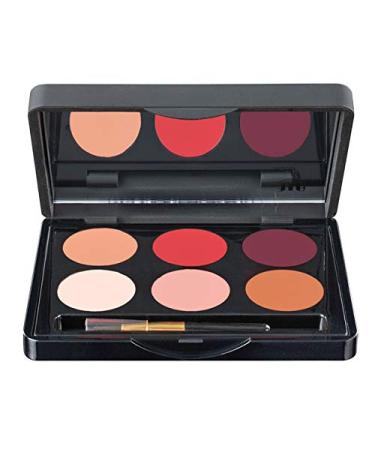 Make-Up Studio Amsterdam Make-Up Lip Shaping Palette - Super Handy Size Lip Shaping Palette - Includes Mirror  Lip Brush  Lip Primer And 2 Beautiful Matte Lipstick Colors - Red Meets Purple - 1 Pc