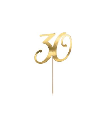 Cake Topper '30' 20.5cm Cake Decoration Cupcake Cake Birthday Anniversary