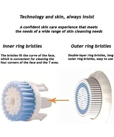 DULASP Facial Cleansing Brush Electric Exfoliating Spin Cleanser Waterproof Deep Cleaning Face Pore Cleaner for Removing Blackhead Massaging - Buy Online on GoSupps.com