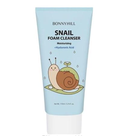 BONNY HILL Snail Foam Cleanser Moisturizing with Hyaluronic Acid 170ml/5.74 fl. oz.