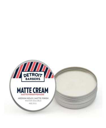 Matte Cream Pomade - Medium Hold - Smooth Natural Finish - 4oz.
