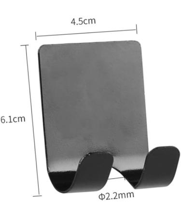 Alipis Cell Phone Stand & Storage Hooks - 8 Razor Hangers for Cupboard | Durable Black Clothing Rack | 6.1x4.5cm - Buy Online on GoSupps.com