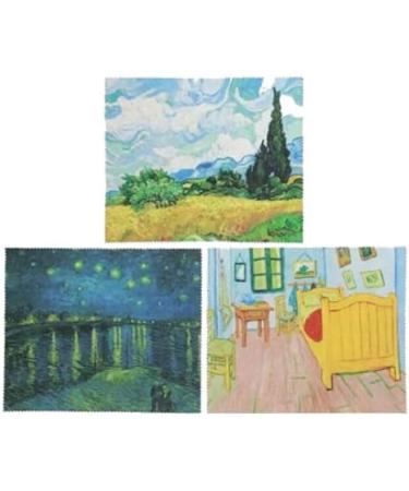 Vincent Van Gogh Art Microfiber Cleaning Cloths - Premium 5 Pack Eyeglass & Electronics Lens Cleaner (6x7 inches - Buy Online on GoSupps.com