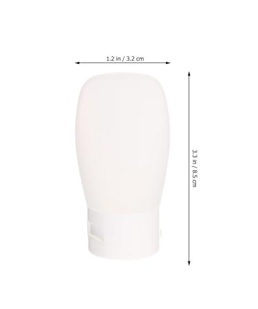 FRCOLOR 4Pcs Silicone Travel Shampoo Bottles Set Portable Refillable Lotion & Shampoo Bottles 30ml for Travel - Easy Squeezy White Containers - Buy Online on GoSupps.com