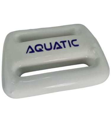 AQUATIC - Dive Weights - 1.1lb or 2.2lb or 3.3lb (0.5Kg or 1Kg or 1.5Kg) - Coated White for Scuba, Freediving, Spearfishing 2.2lb (1Kg)
