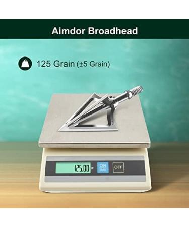 Aimdor Hunting Broadheads 100/125 Grain Stainless Steel 12pcs for Crossbow & Compound Bow - Buy Online on GoSupps.com