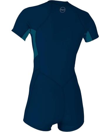O'Neill Women's Bahia Short Sleeve Spring Wetsuit - Abyss/Navy, Size 12 - Buy Online on GoSupps.com