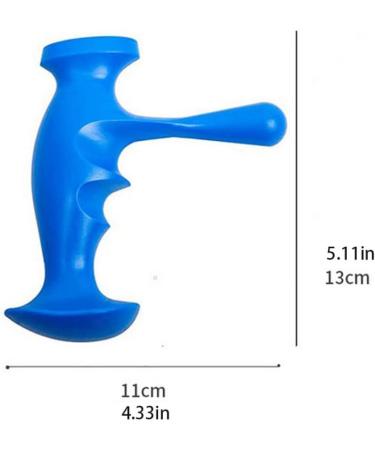 Point Pressure Massage Thumb Saver - Handheld Pain Relief Massager for Back & Body | Blue Massage Tool - Buy Online on GoSupps.com