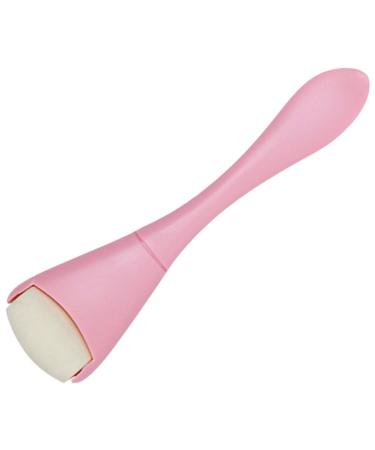 Baluue Oil Absorbing Face Roller Volcanic Stone Face Roller Portable Reusable Oil Control Roller for Skincare Makeup Face Massage Pink