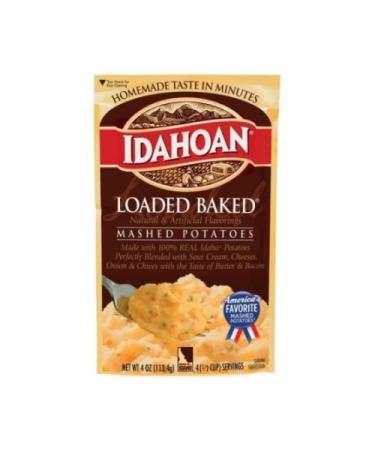 Idahoan Mashed Potatoes, Loaded Baked Potato, 4-Ounce Package (Pack of 12) - Buy Online on GoSupps.com