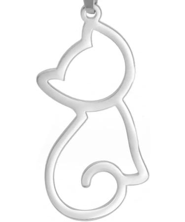 TEAMER Stainless Steel Pet Pendant Necklace - Cute Dog Cat Horse & Fox Jewelry for Women - Silver Chain - Buy Online on GoSupps.com