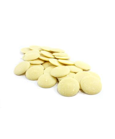 White Chocolate | Button's | Finest Belgian | 3X1Kg (3Kg) Bag | Baking and Topping | Premium Quality Chocolate