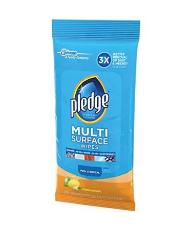 Pledge Multi Surface Everyday Wipes - 25 Count | International Shipping Available - Buy Online on GoSupps.com