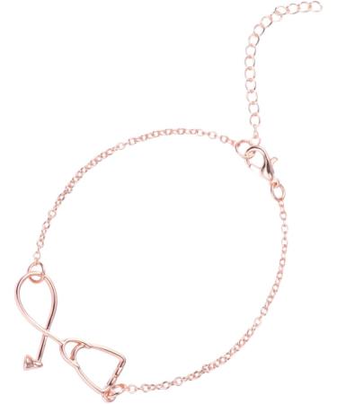 CALLARON 4 Pcs Earth Tones Miss Friendship 3.4X2CMx2pcs Rose Goldx2pcs - Buy Online on GoSupps.com