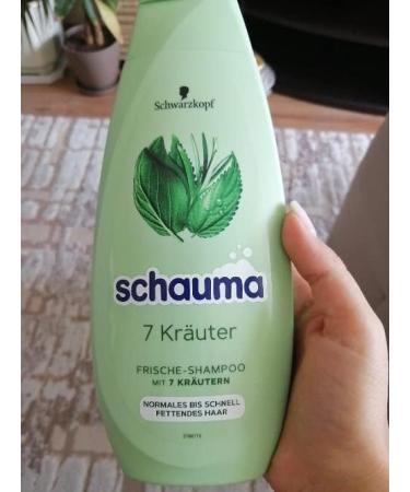 Schauma Schwarzkopf Shampoo 7 Herbs (400 ml) Shampoo gives the hair structure a light freshness fresh shampoo for normal to oily hair quickly - Buy Online on GoSupps.com