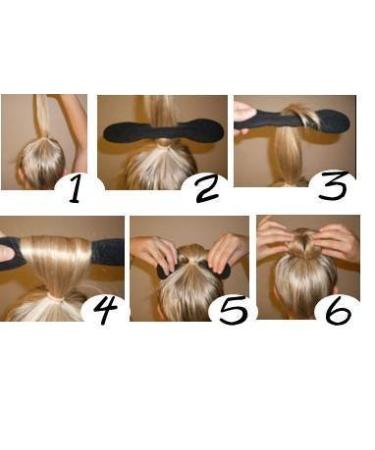 Sponge Bun Hair Donut Twister Maker + 10 Rubber Bands & Hairpins | Boolavard TM - International Shipping Available - Buy Online on GoSupps.com