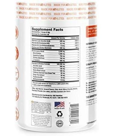 About Time Preworkout Energy & Focus - Natural Passion Fruit No Jitters Gluten Free 60 Servings - Boost Stamina & Performance - Buy Online on GoSupps.com