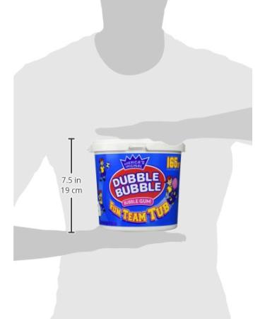 Dubble Bubble 165 Count Tub Bubblegum - Delicious Chewy Bubble Gum - 165 Count Pack - Buy Online on GoSupps.com