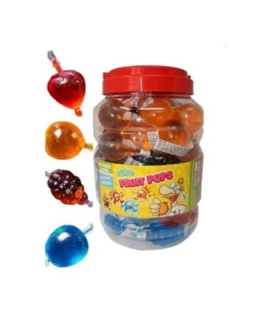 TIK Tok Challenge Crazy Candy Factory Fruit Pops Jelly Jellies Viral Candy Sweets 44 Pack of Fruit Pops 35ml Gift Hamper For Birthday Christmas Sold By Kidzbuzz