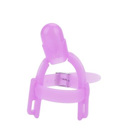 Baby Finger Protector Silicone  Adjustable Thumb Sucking Finger Protector to Stop Thumbsucking for Infant Kids(Purple)