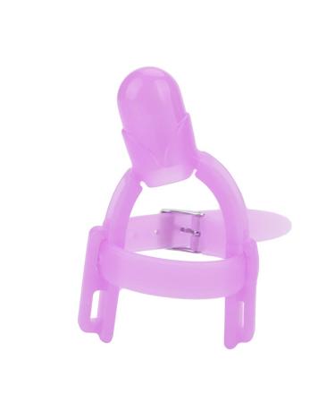 Baby Finger Protector Silicone Adjustable Thumb Sucker Finger Guard to Stop Thumb Sucking for Toddlers (Purple)